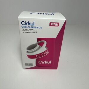 Cirkul Chill Sleeve + Comfort-Grip Lid for 22oz Bottle -‎ Pink NEW-SEALED!